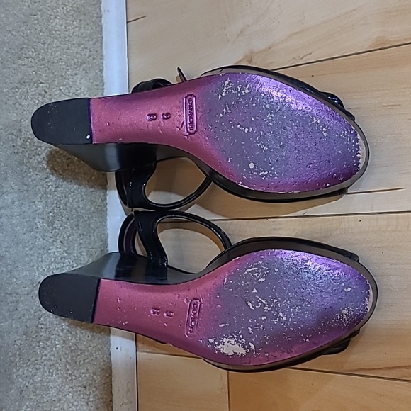 Women's size 9 Coach wedge platform shoes - Picture 4 of 6